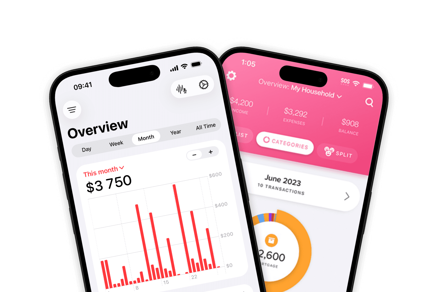 Fineyo and Buddy side by side on iPhone